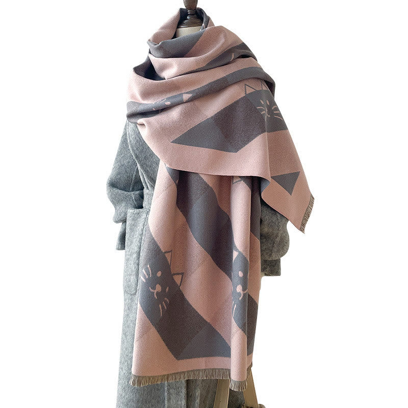 Geometric Square Blanket Scarf - image 4
