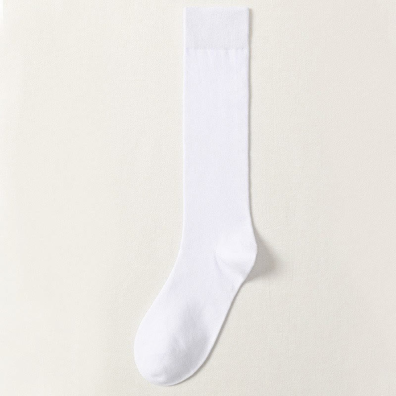 Plus Size Decent Knee High Socks(5 Pairs)