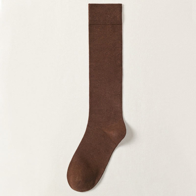 Decent Knee High Socks(5 Pairs) - Coffee - EU38-46(US5-12) - image 8