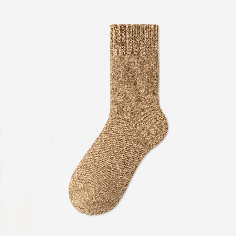 Solid Color Versatile Quarter Socks(5 Pairs) - Coffee - EU39-45(US6-11) - image 8