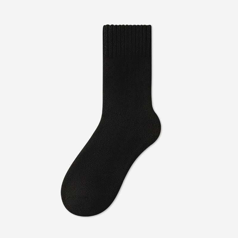 Solid Color Versatile Quarter Socks(5 Pairs) - Black - EU39-45(US6-11) - image 6