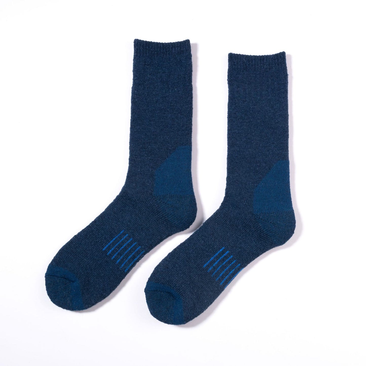 Skiing Warm Crew Socks(5 Pairs) - Dark Blue - EU39-42(US6-8.5) - image 6