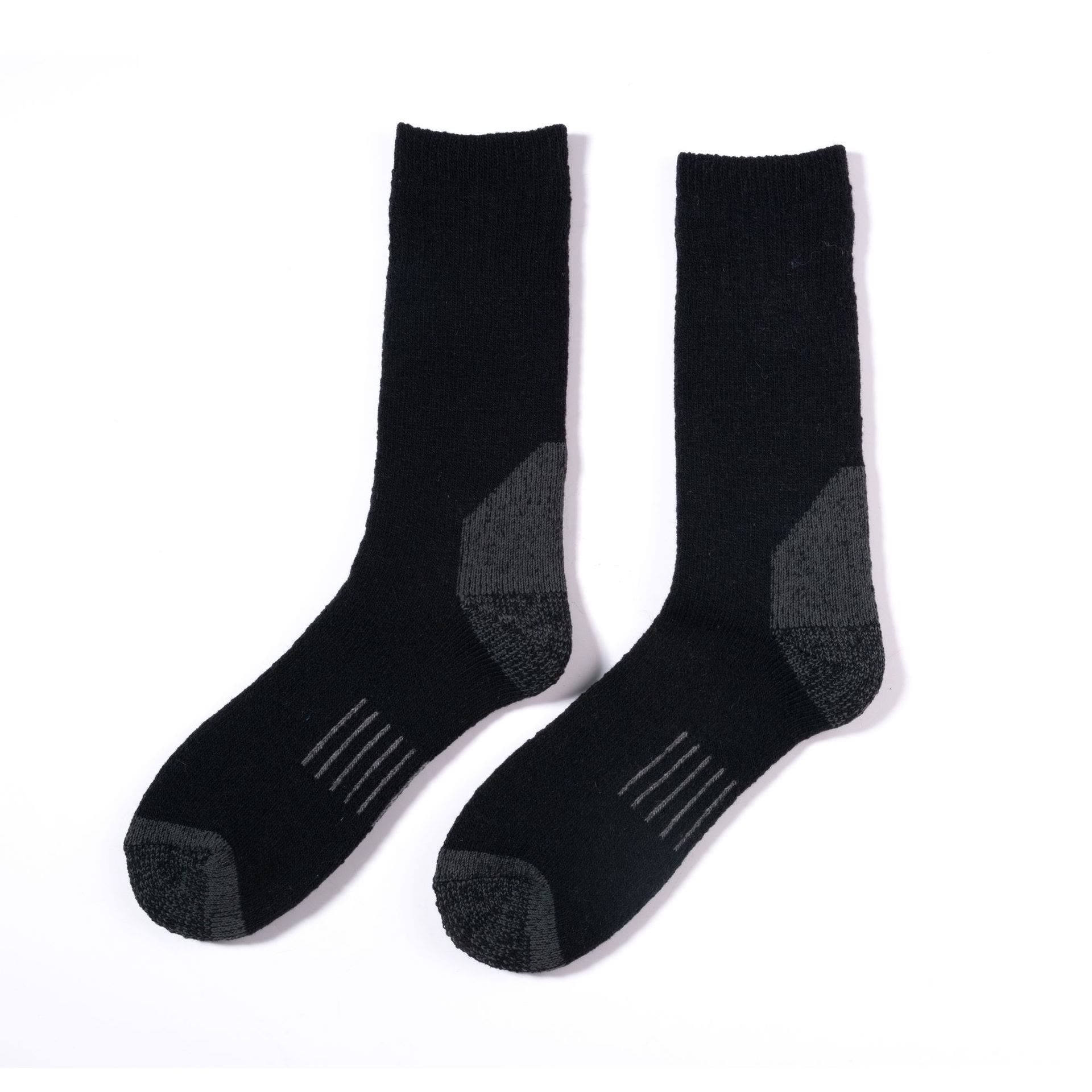 Skiing Warm Crew Socks(5 Pairs) - Black - EU39-42(US6-8.5) - image 4