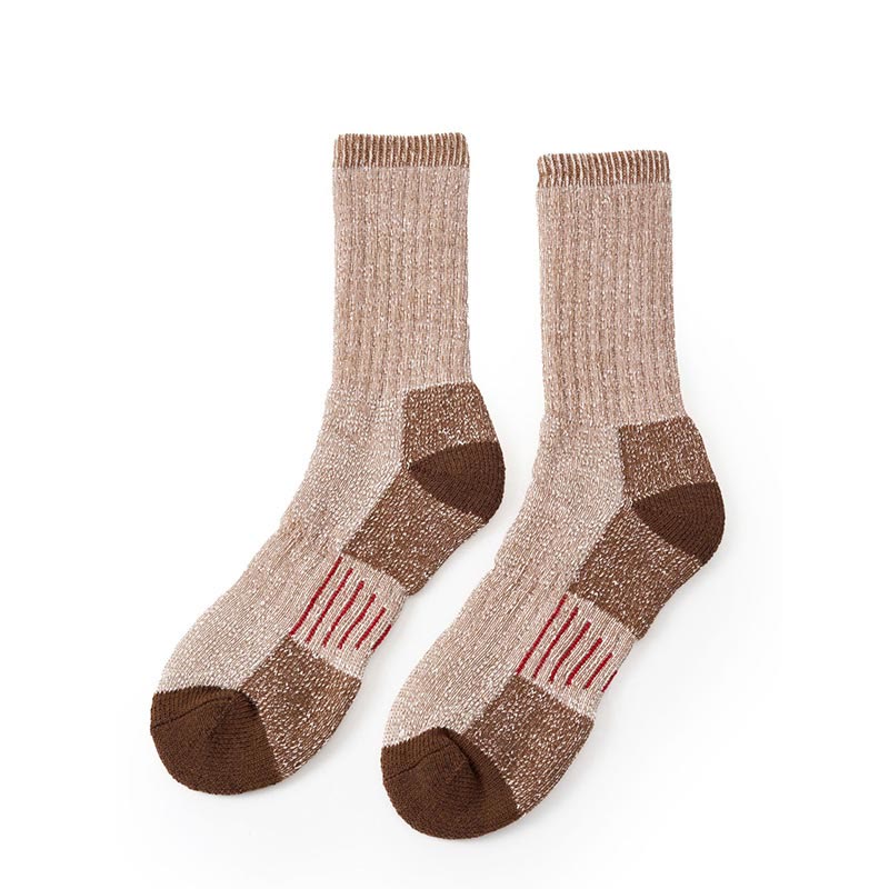 Chunky Needle Soft Crew Socks(5 Pairs) - Coffee - EU40-44(US10-13) - image 2