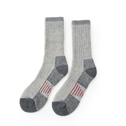 Chunky Needle Soft Crew Socks(5 Pairs) - Grey - EU40-44(US10-13) - image 5