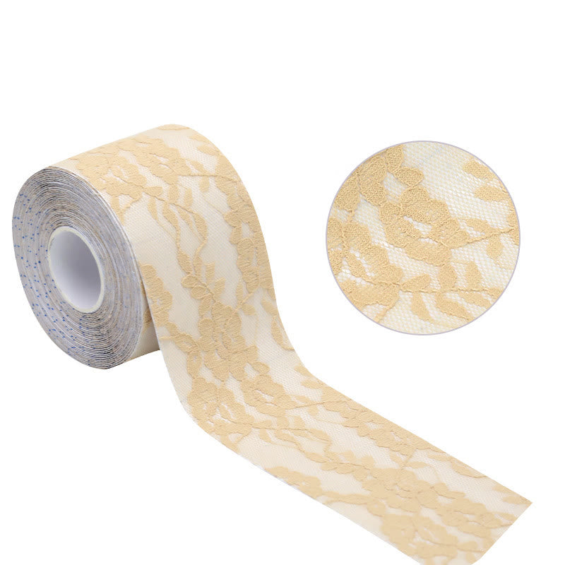 Disposable Invisible Lifting Lace Nipple Tape(2 Rolls) - Nude - image 5