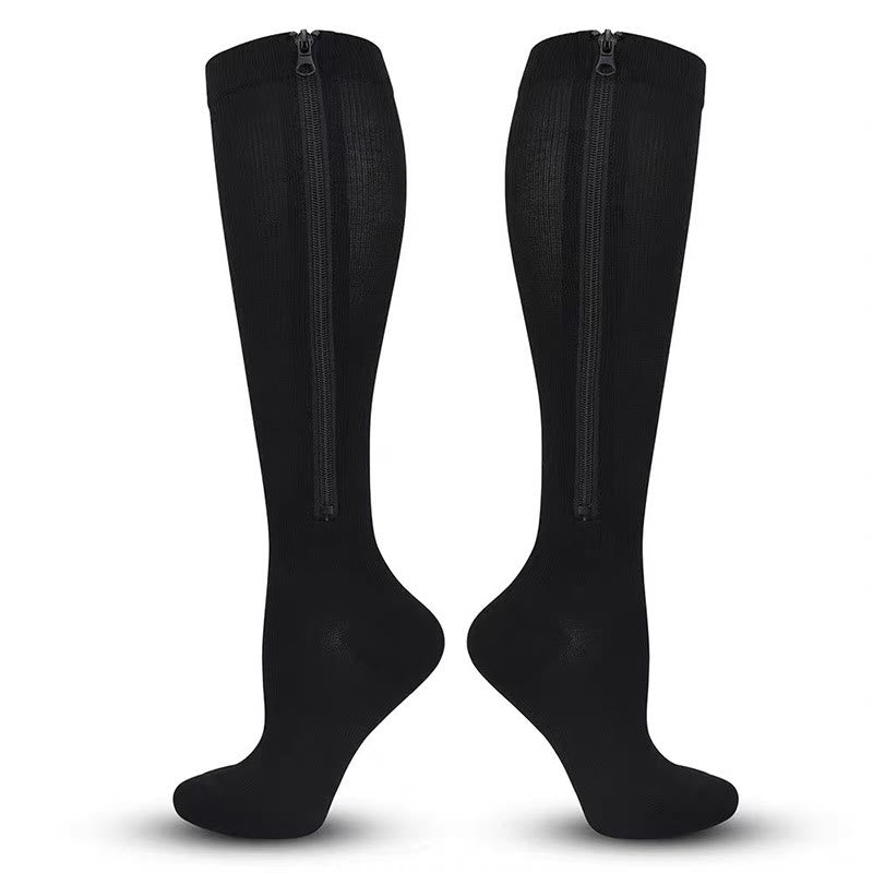 Plus Size Classic Zipper Compression Socks 2XL-7XL - image 4