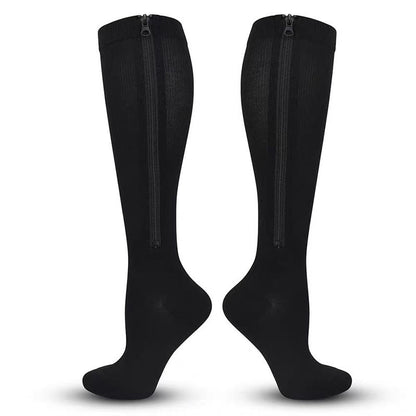 Plus Size Classic Zipper Compression Socks 2XL-7XL(3 Pairs) - image 5