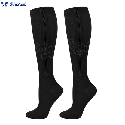 Plus Size Classic Zipper Compression Socks 2XL-7XL(3 Pairs) - image 9