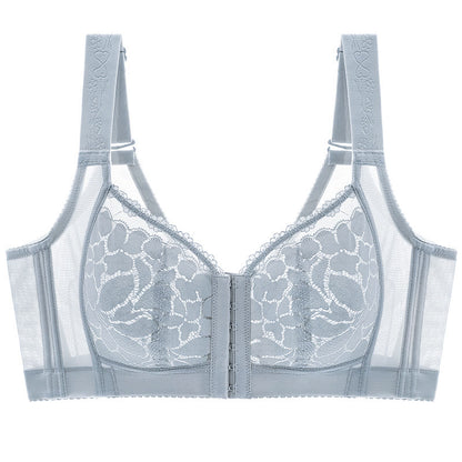 Front Closure Lifting Wireless Bra - Light Blue - 52EFG - image 6