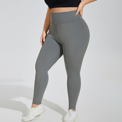 Plus Size High-Waisted Active Shaping Leggings - Dark Green - 4XL - image 1