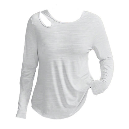 Plus Size Loose Long Sleeve Sports Shirt