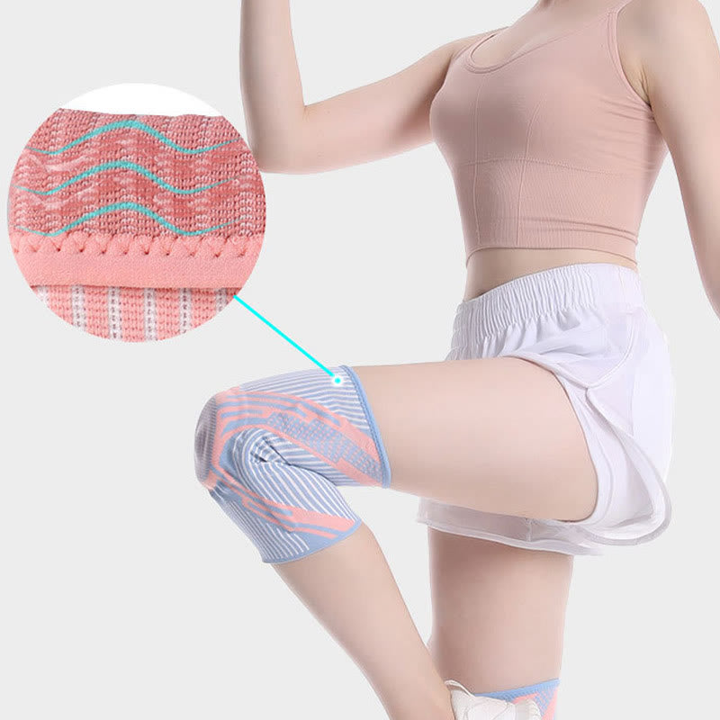 Silicone Pad Support Knee Sleeve - image 6
