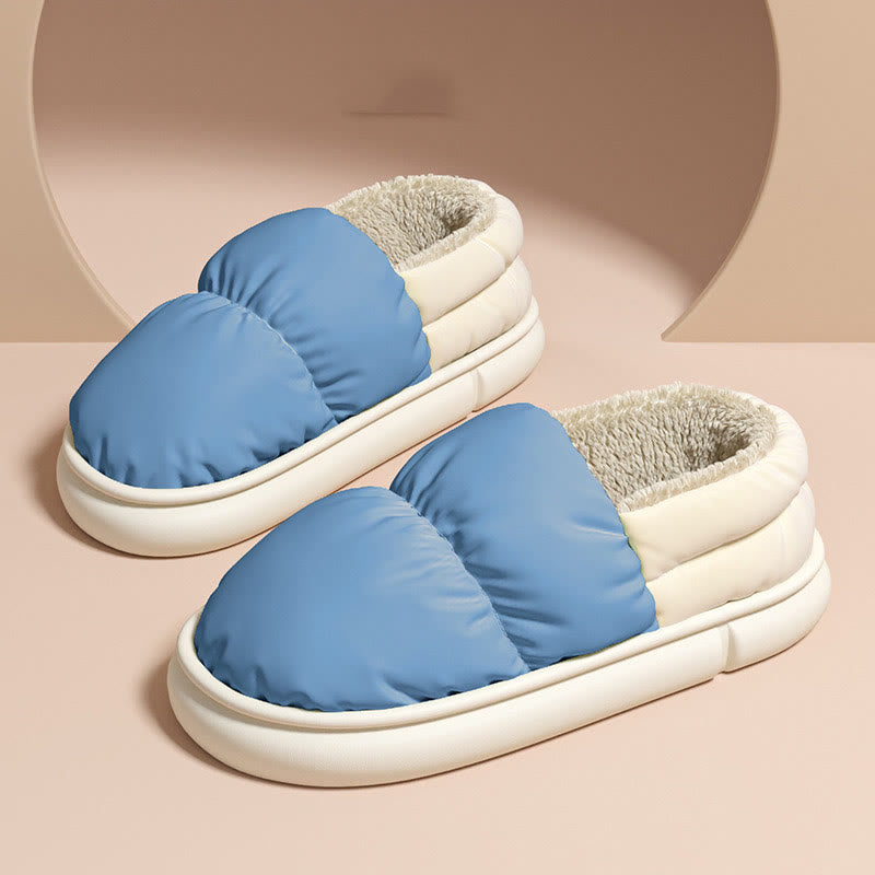 Plus Size Windproof Warm Slippers - Blue - EU43-44(US9-10) - image 4