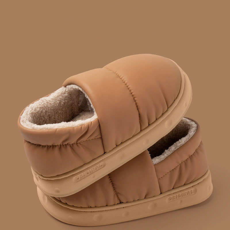 Plus Size Waterproof Soft Slippers - Coffee - EU43-44(US9-10) - image 7