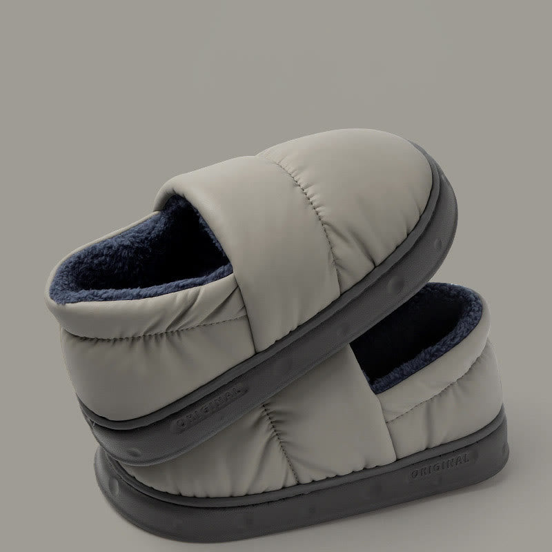 Plus Size Waterproof Soft Slippers - Grey - EU43-44(US9-10) - image 8