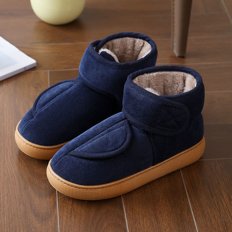 Plus Size Warm Ankle Slippers - Blue - EU45-46(US11-12) - image 18