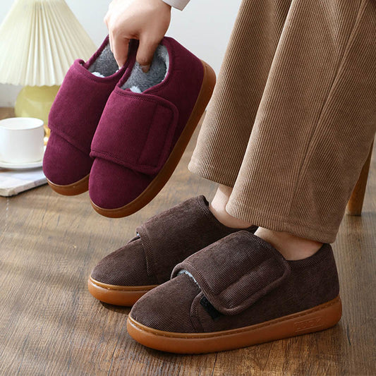 Plus Size Anti Skid Adjustable Diabetic Slippers - image 0