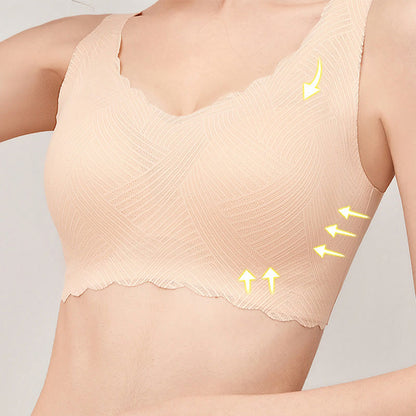Seamless Push-up Wireless Bra - Nude - 6XL - image 1