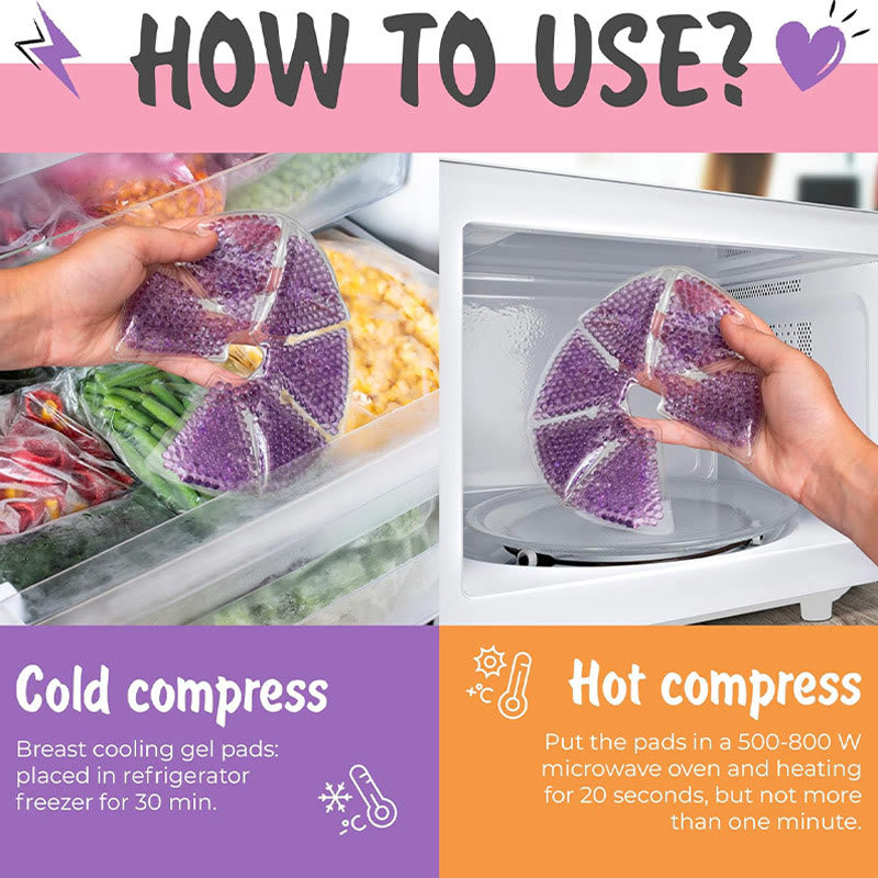 Reusable Hot and Cold Compress Breast Pad