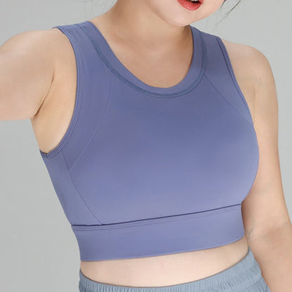 Shock-resistant Wireless Sports Bra - Blue - 5XL - image 0