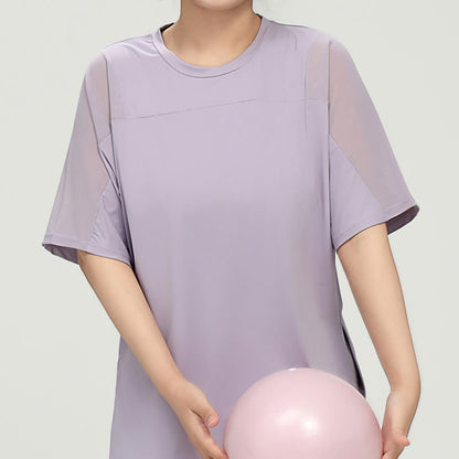 Plus Size Quick Dry Yoga Short Sleeve Shirt - image 2