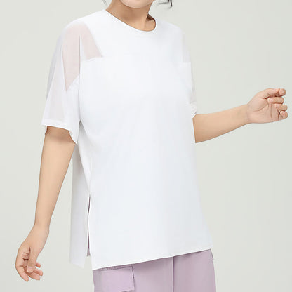 Plus Size Quick Dry Yoga Short Sleeve Shirt - image 7