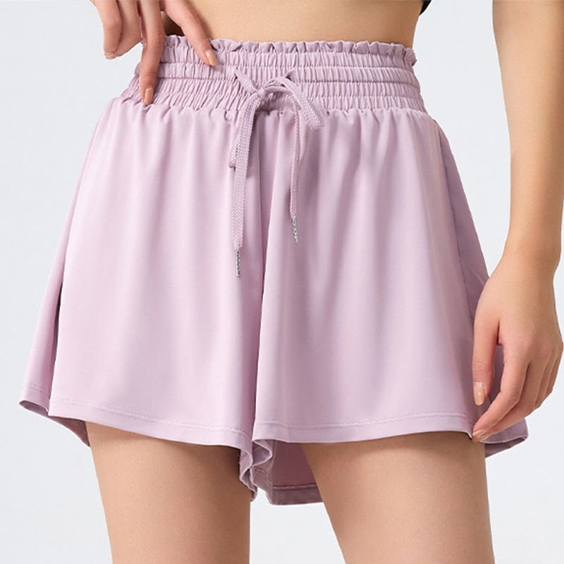 Plus Size High Waist Quick Dry Sports Short