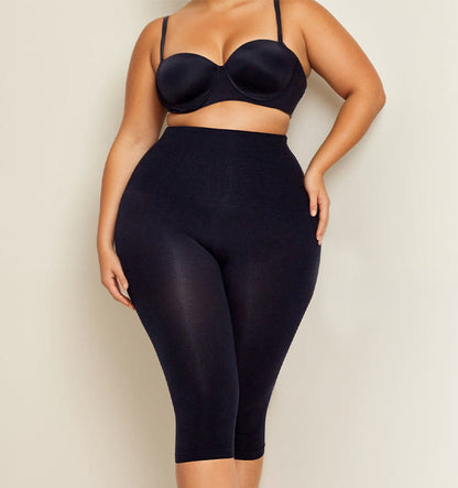 Plus Size High Waist Seamless Body Shaper Capri