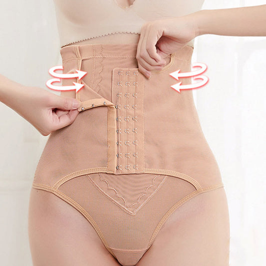 Plus Size Tummy Control High Waist Shapewear Thong - Nude - 3XL - image 0