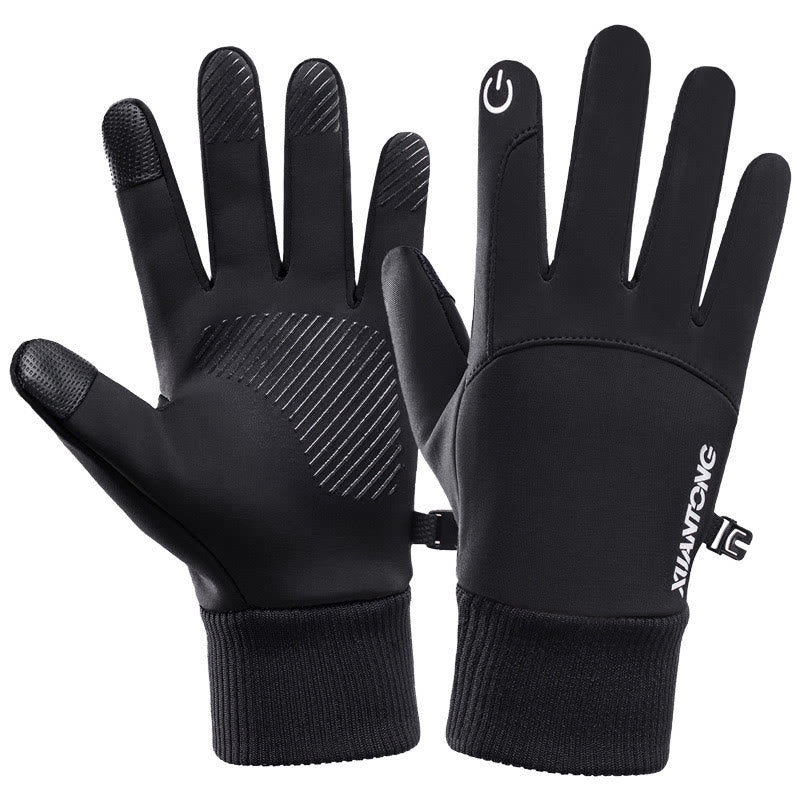 Anti Slip Outdoor Warm Gloves - Black - XL - image 0