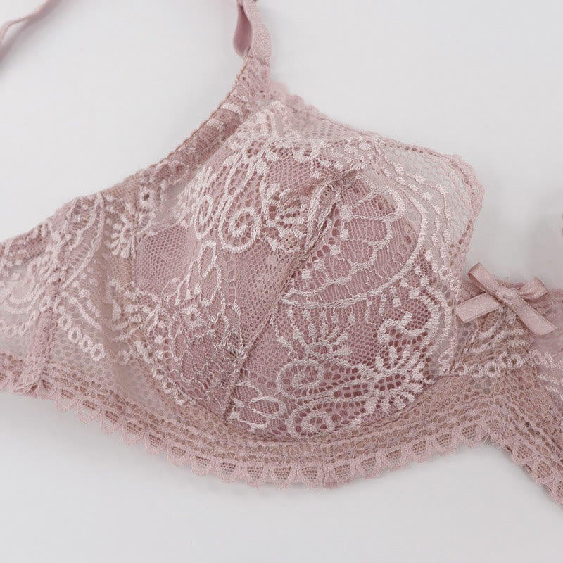 Sexy Sheer Lace Underwire Bra