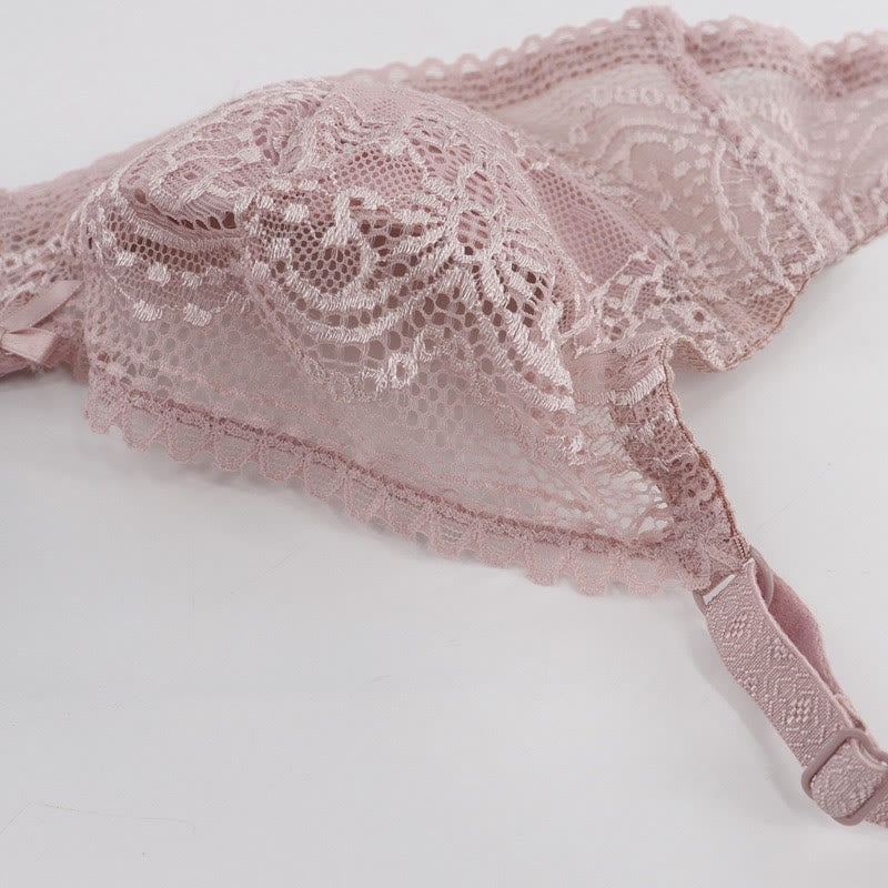 Sexy Sheer Lace Underwire Bra