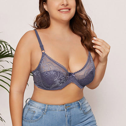 Sexy Sheer Lace Underwire Bra