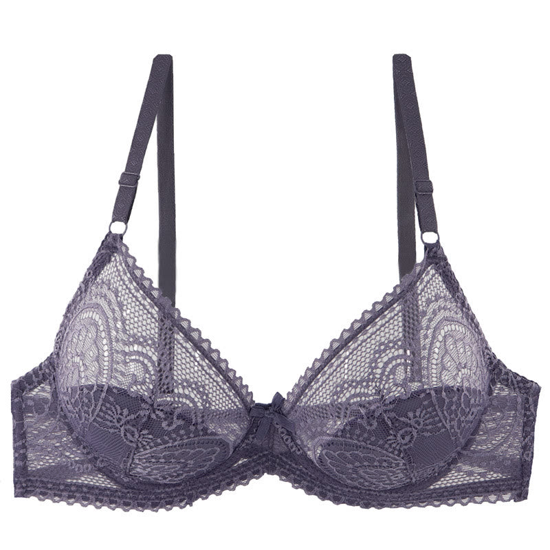 Sexy Sheer Lace Underwire Bra