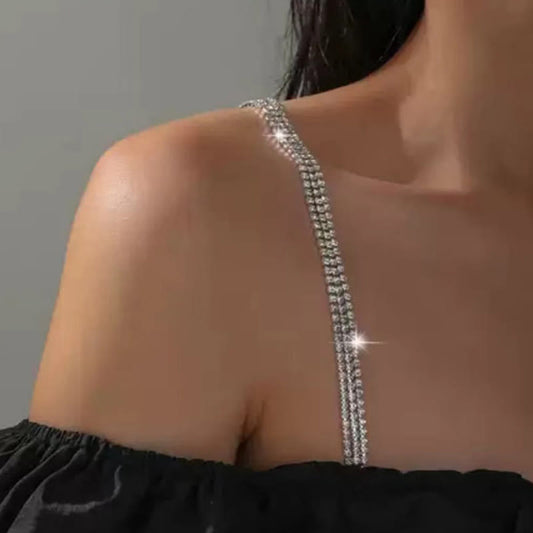 Sexy Rhinestone Jewelry Crystal Lingerie Chain(3 Pairs) - image 0