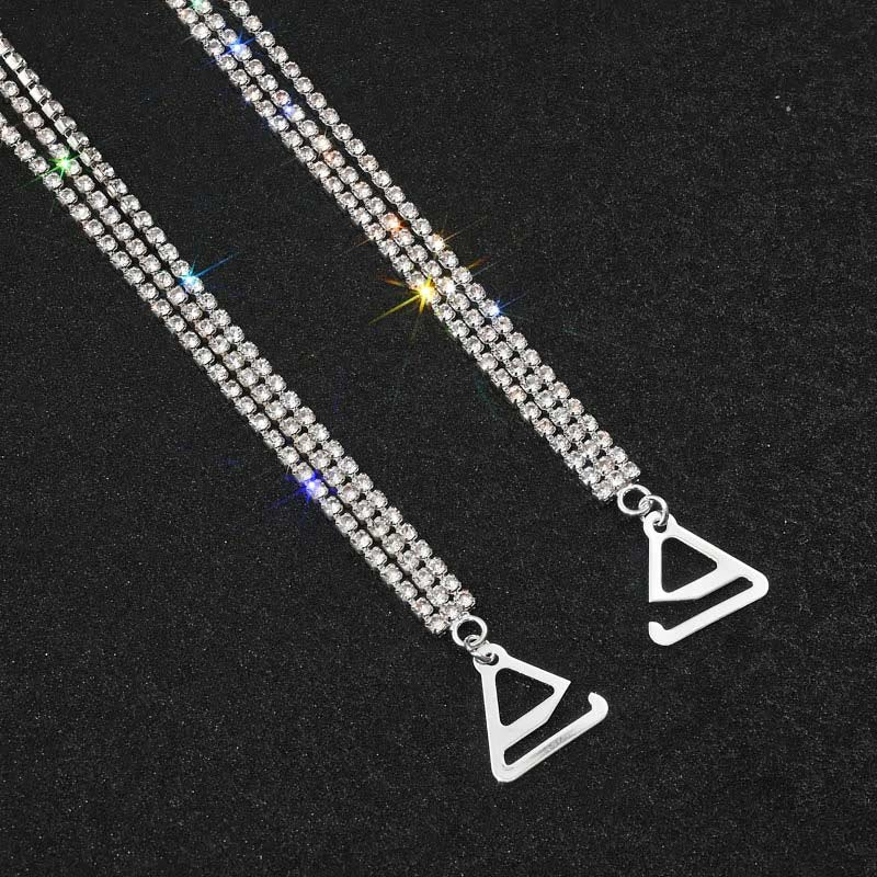 Sexy Rhinestone Jewelry Crystal Lingerie Chain(3 Pairs) - image 5