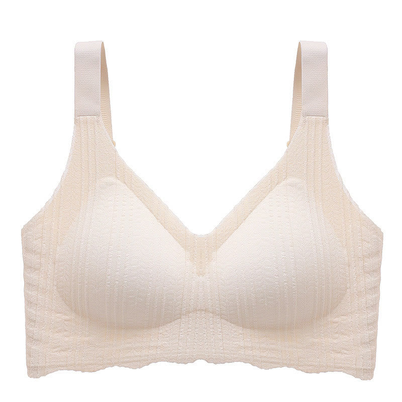 Plus Size Thin Wave Edge Wireless Sports Bra