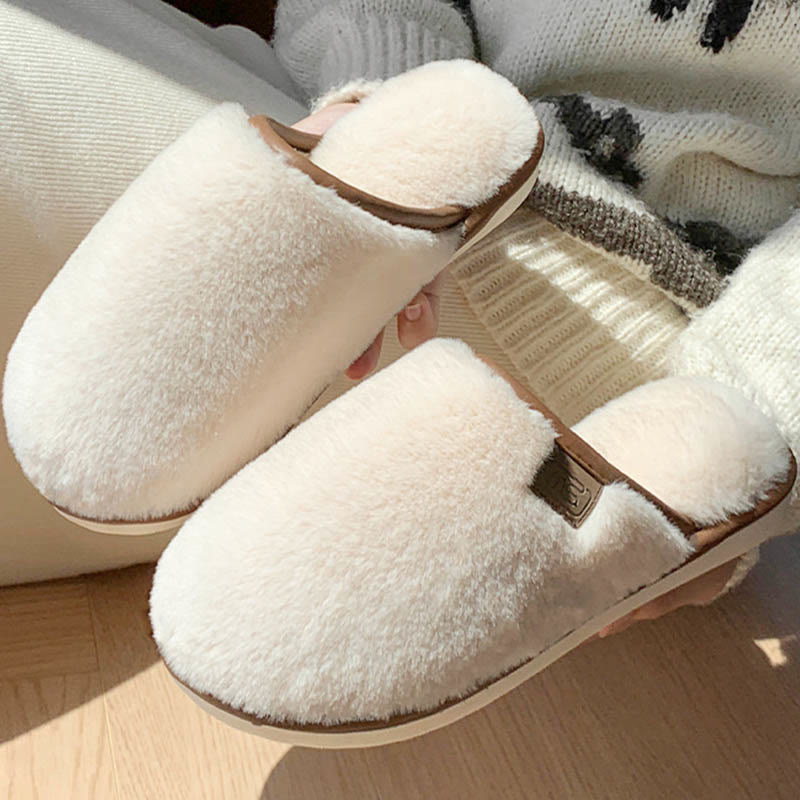 Plus Size Lightweight Warm Slippers - Beige - EU44-45(US10-11) - image 9