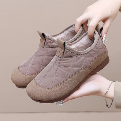 Plus Size Quilted Soft Slippers