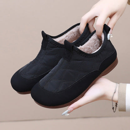 Plus Size Quilted Soft Slippers