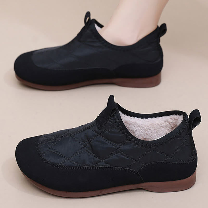 Plus Size Quilted Soft Slippers