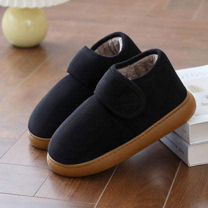 Plus Size Warm Lightweight Sole Slippers - Black - EU46-47(US10) - image 13