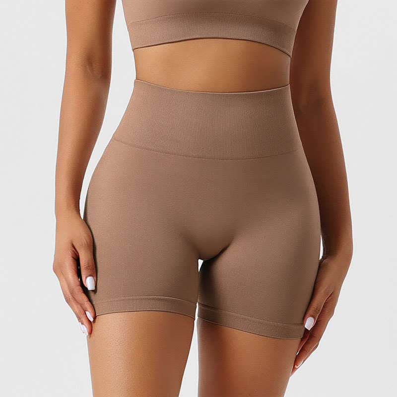 Seamless Outer Wear Sports Yoga Butt Lifting Shorts