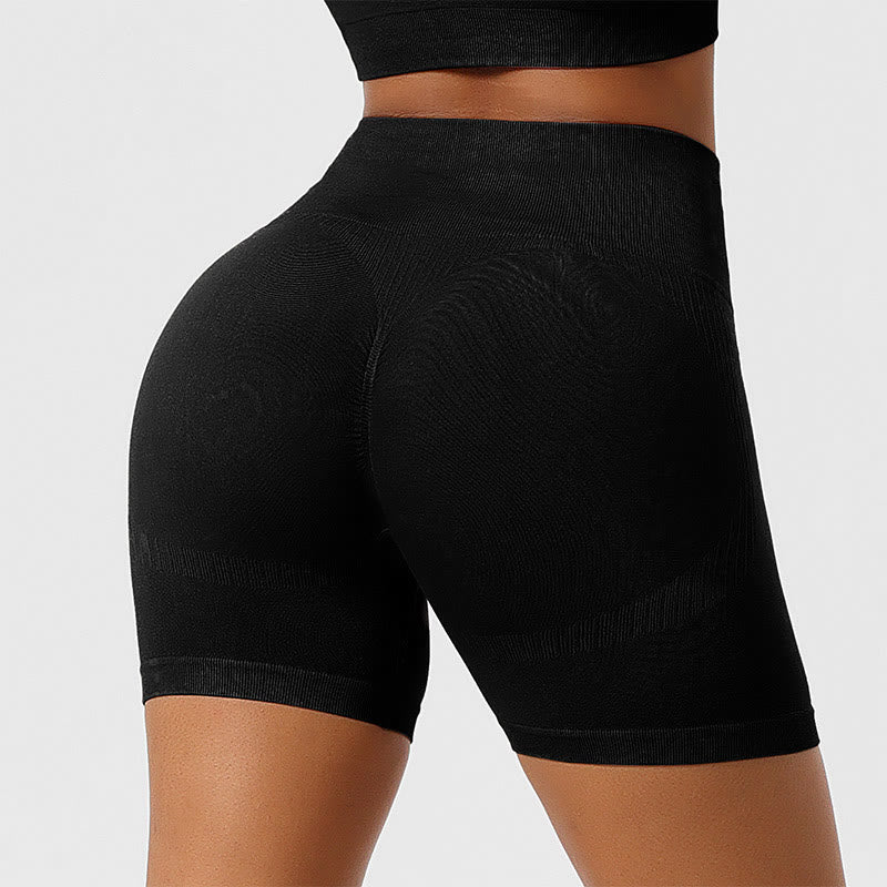 Seamless Outer Wear Sports Yoga Butt Lifting Shorts