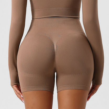 Seamless Outer Wear Sports Yoga Butt Lifting Shorts - image 3