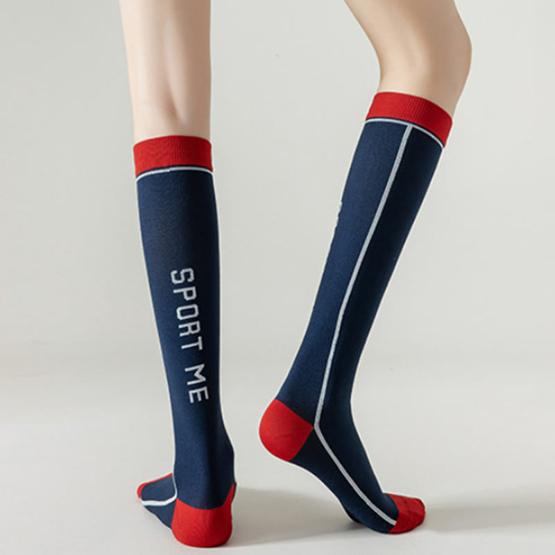 Navy Blue Professional Women Sport Compression Socks(3 Pairs) - image 0