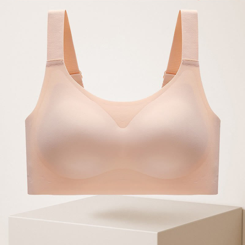 Anti-sagging Wireless Bra - Nude - 4XL - image 10