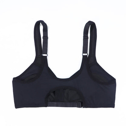 Seamless Front Buckle Full Cup Wireless Bra - image 7