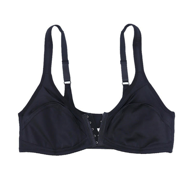 Seamless Front Buckle Full Cup Wireless Bra - image 8